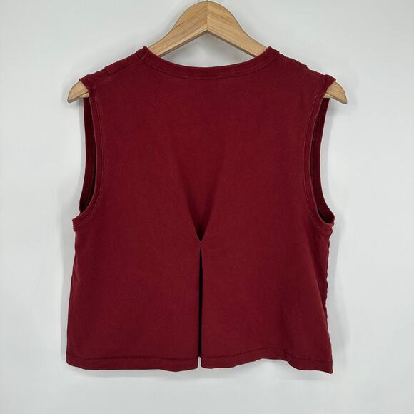 MOUSSY Vintage Graphic Print Muscle Tee Cropped Sleeveless Tank Top - Picture 5 of 11